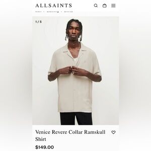 RARE - NWT All Saints Relaxed Shirt XL